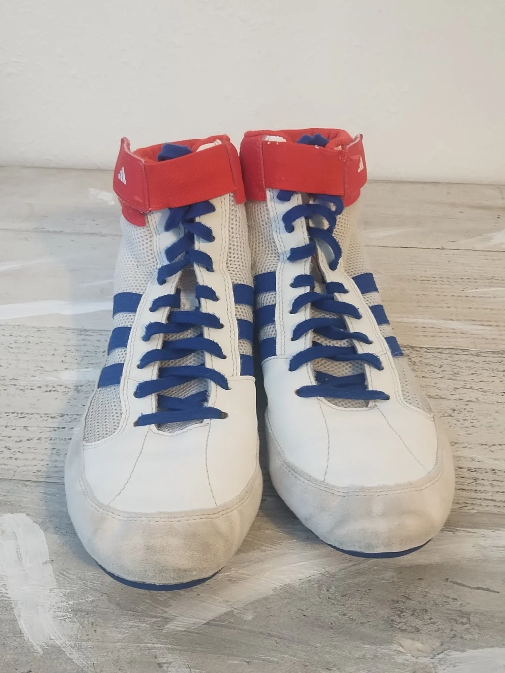 Adidas  Wrestling Shoes usa  Men’s 9.5 / UK size 9Red White Blue